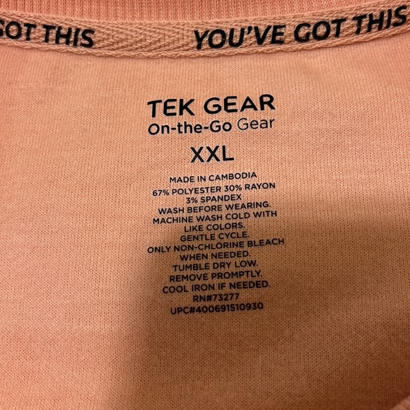 🆕 Tek Gear Long Sleeve Stretch Fleece. - Picture 6 of 9